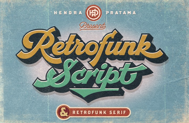 Example font Retrofunk Script #1